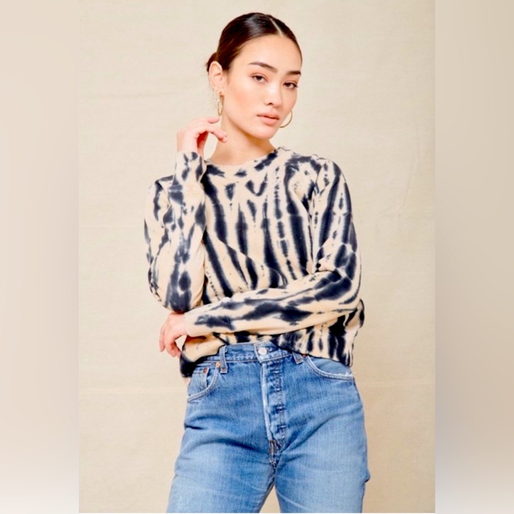 Re/Done x Hanes Classic Raglan Tie Dye Sweatshirt Size M